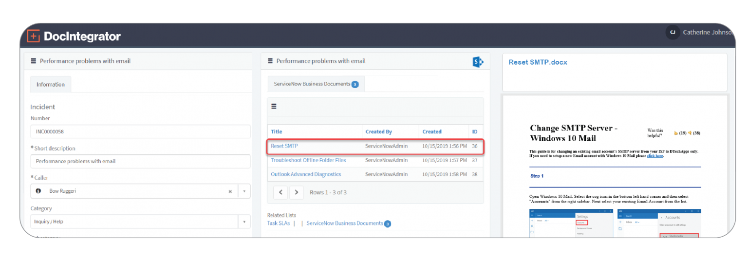 Connect ServiceNow to SharePoint DocIntegrator HRSD Use Case